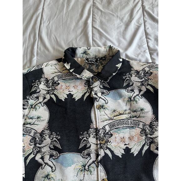 Rebel Vengeance All Over Print Cherubims Oasis Non Duco Dico Jacket Size Large - Picture 8 of 12